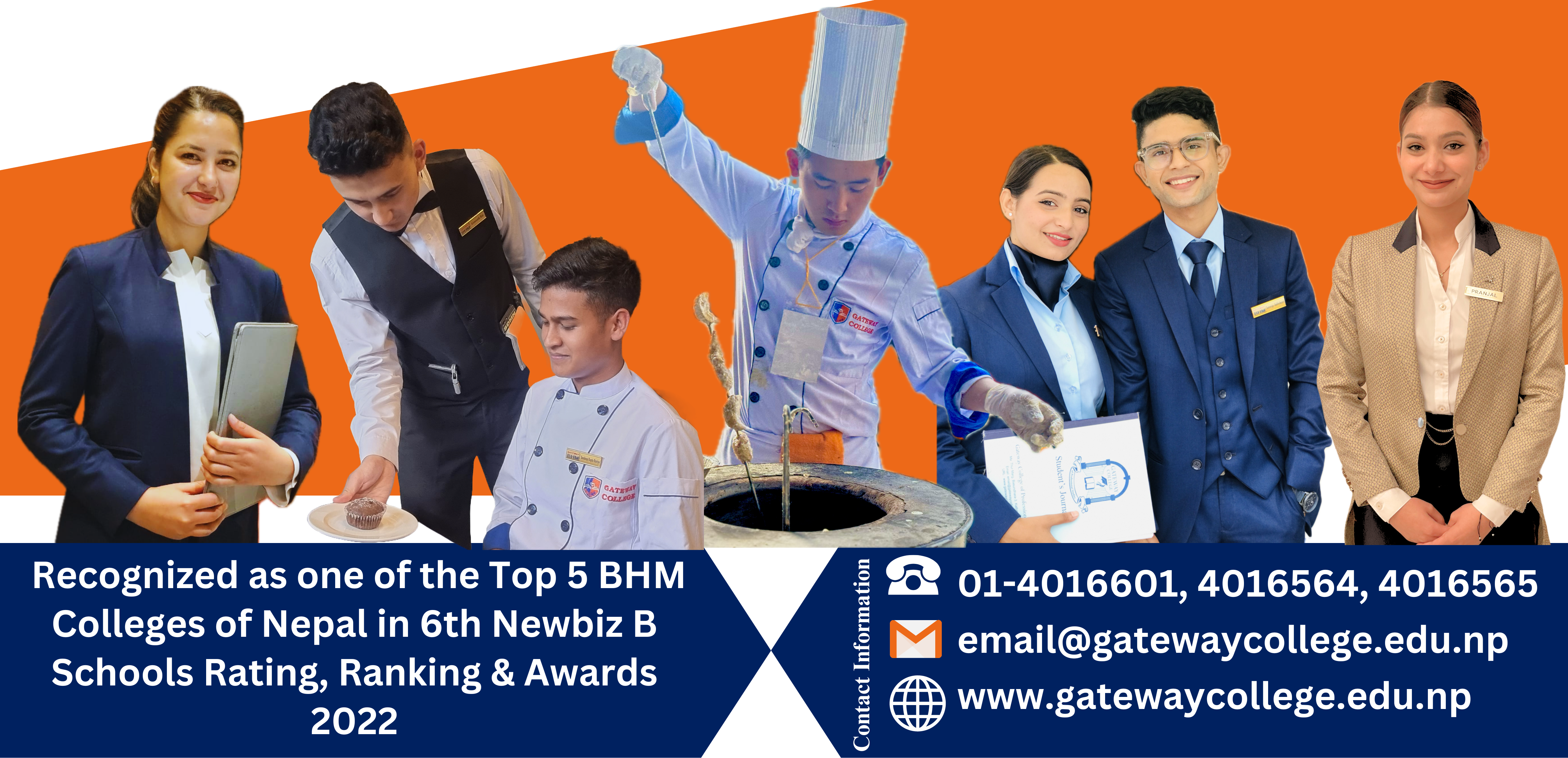Gateway College is one of the top 5 Hotel Management (BHM) Colleges in Nepal