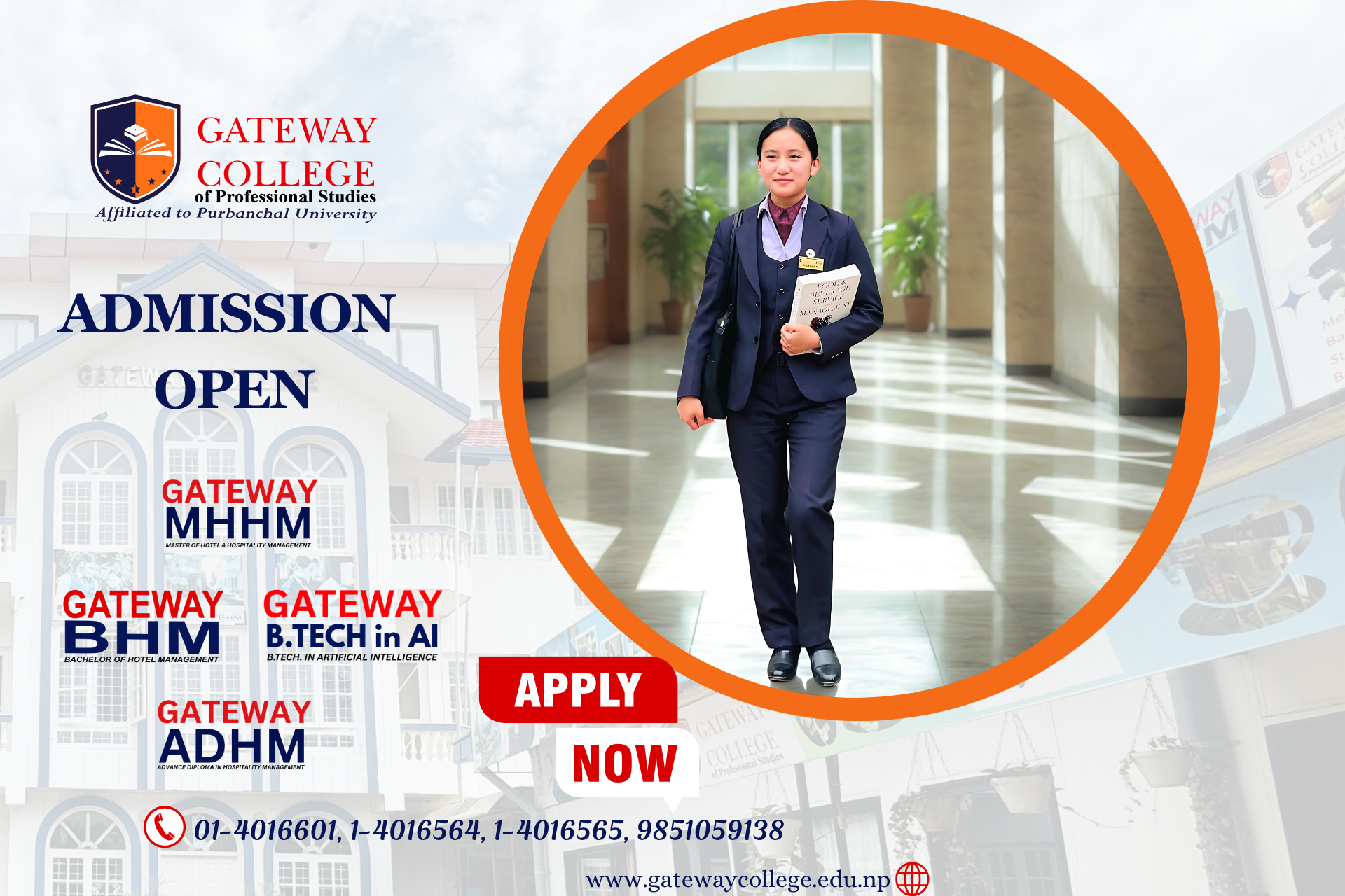 Admission OPEN in MHHM, BHM, B. Tech in AI and ADHM